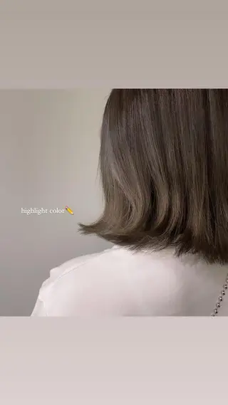 カラー いまかわ ゆなのヘアスタイル