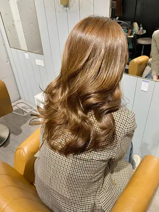 ロング カラー 韓国風レイヤーカット 💎髪質改善"yuiのヘアスタイル