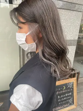 セミロング カラー 高橋 みく/ minim 暖色のヘアスタイル