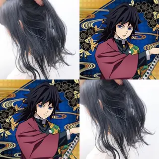 セミロング カラー くすみミルクティー／ ブラウン🪡TOWAのヘアスタイル