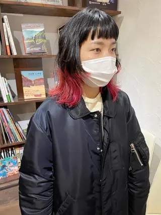 ミディアム カラー 高橋 愛美のヘアスタイル