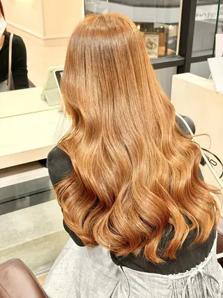 ロング TAYA大阪上本町所属・十場【髪質改善】 【ダブルカラー】のヘアスタイル