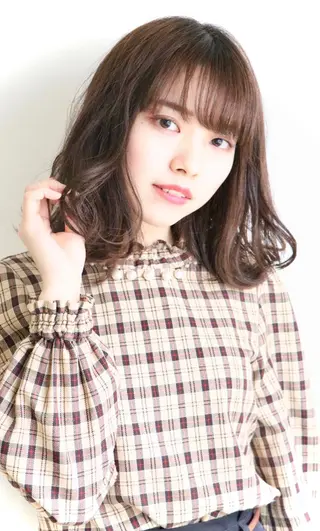 ミディアム 🌙FLYCKA ☀️縮毛矯正のヘアスタイル