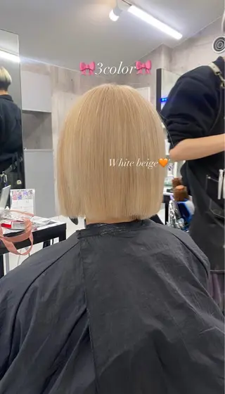 ショート カラー ヘアアレンジ メンズ のん🎀ハイトーン/ レイヤーカット🐳のヘアスタイル