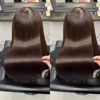 ロング XYZ所属・縮毛矯正/髪質改善 韓国風/MIKIYAのヘアスタイル