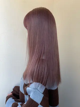 ロング カラー 顔周りカット/ボブ/ ツヤ髪/coconaのヘアスタイル