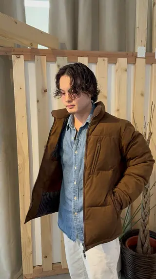 ミディアム パーマ メンズ Je suis heureuse Tres所属・✨骨格矯正メンズ特化 美容師公平✨のヘアスタイル