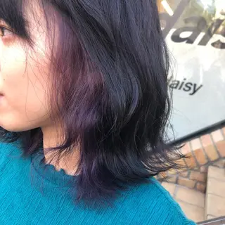 ミディアム カラー パーマ ヘアアレンジ 八巻 晴香のヘアスタイル