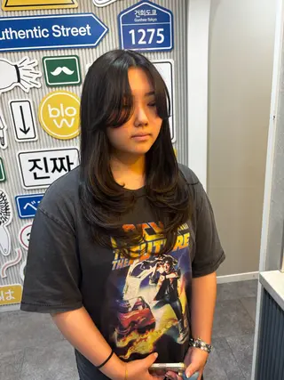 ロング 韓国スタイル Akiraのヘアスタイル