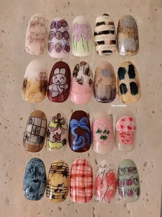 ネイル 3dパーツ/流行り 👧shushu❤️のネイルデザイン