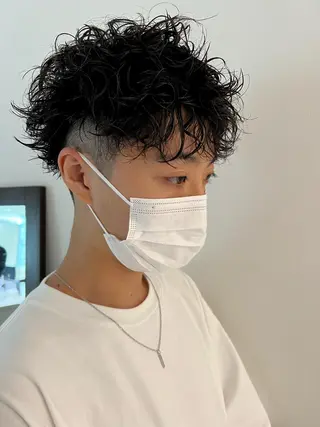 ショート パーマ メンズ ボブ美容師 /馬場 翼のヘアスタイル