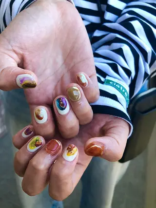 ネイル 黒葛原 めぐみのネイルデザイン