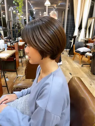 ショート belle   表参道　terrace所属・抜きっぱなしブロンド /ハイトーン/カナタのヘアスタイル