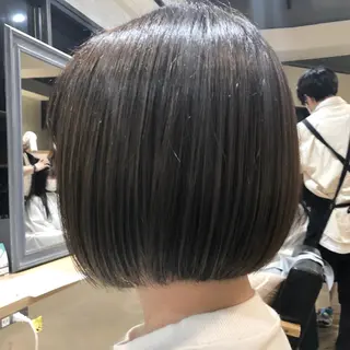 ショート 艶カラー/韓国顔周り 🎀mamiのヘアスタイル