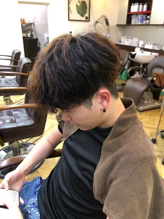 パーマ メンズ メンズカット・パーマ /野本翔馬のヘアスタイル