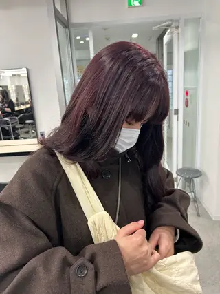 ロング カラー 愛結 暖色カラー🎀🩰のヘアスタイル