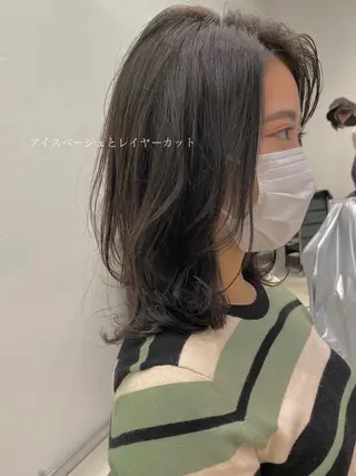 ミディアム カラー 似合わせ専門美容師 なかじまのヘアスタイル