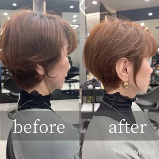 ショート hair salon Ranun髪質改善のヘアスタイル