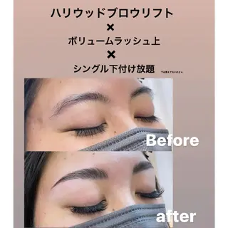 メンズ マツエク・マツパ アイブロウ さっちゃんのまつげ屋さん所属・まつげとまゆげ屋さん SAKIのマツエク・マツパデザイン