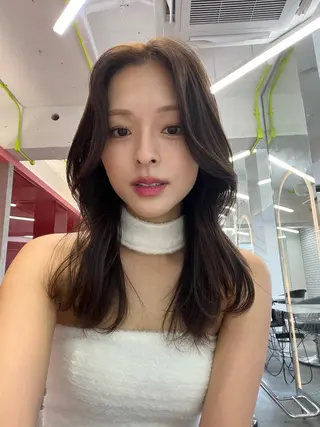 セミロング カラー 山崎/ボブ縮毛矯正 レイヤー髪質改善のヘアスタイル