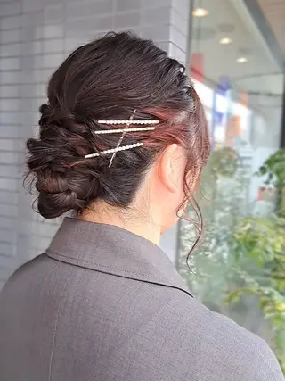 ヘアアレンジ ロング 💜𝑳𝑼𝑵𝑨 🌻母良田愛美🌻のヘアスタイル