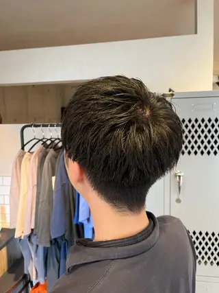 ショート メンズ Lamp所属・🌀メンズパーマ🌀 🐏丸山祐宇🐏のヘアスタイル