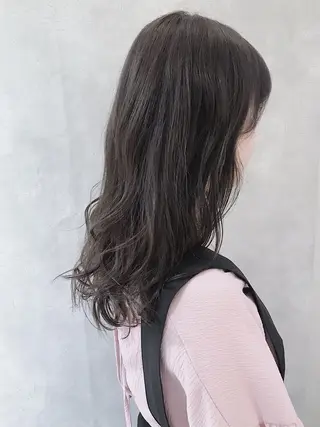 セミロング カラー MOU namba ムウナンバのヘアスタイル