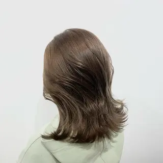 ミディアム カラー ヘアアレンジ キヨミ 韓国レイヤーカットのヘアスタイル