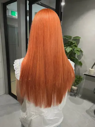 ロング カラー 暖色ハイトーン特化 🥇Mioのヘアスタイル