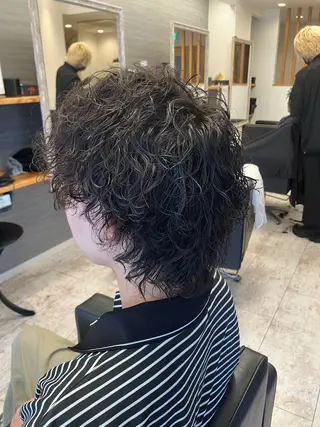 パーマ メンズ メンズ特化/パーマ/ フェードWATARUのヘアスタイル