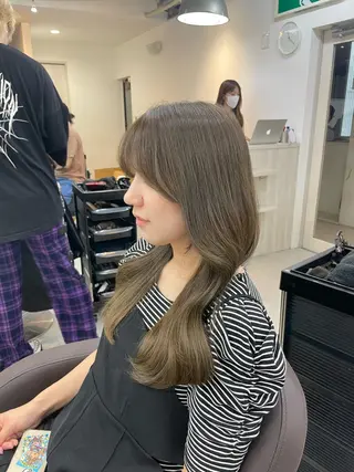 ロング カラー 加藤 雄大のヘアスタイル