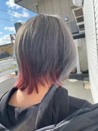 ミディアム カラー 美容室 Jフィドルファドル所属・わきた かずなのヘアスタイル