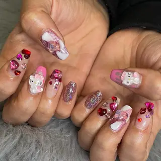 ネイル RICO NAIL所属・RICO Nail パーツつけ放題🌈のネイルデザイン