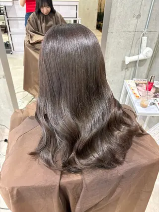 ミディアム .AIRI🌼 暖色/ぱつっとぼぶのヘアスタイル