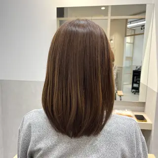 ミディアム 田中 絵理のヘアスタイル