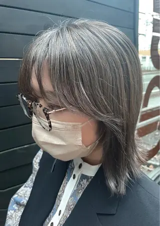 ミディアム カラー むらまつ えりこのヘアスタイル