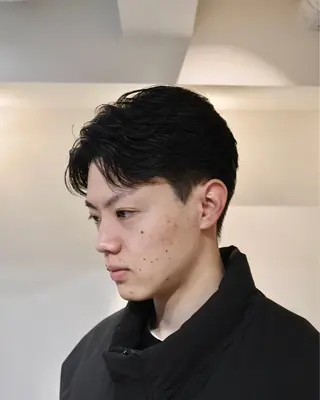 パーマ メンズ 心櫻/メンズパーマ/ ニュアンス/フェザーのヘアスタイル