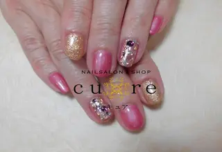 ミディアム ネイル ネイルサロン Cureのネイルデザイン