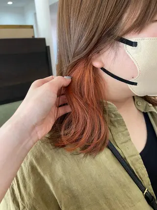 ミディアム 関根 沙季のヘアスタイル