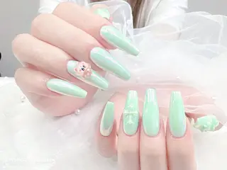 ネイル MoMoA Nail ネイル長さ出し専門店のネイルデザイン