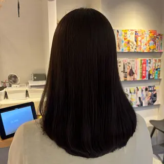 ミディアム カラー 草野 亜弥のヘアスタイル