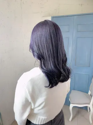 セミロング カラー 310【サンイチマル】所属・透明感ハイトーン🦄 キラ🌈のヘアスタイル