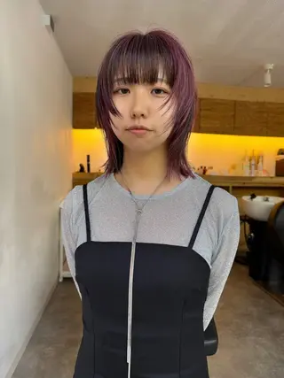 ミディアム LUCCI所属・udaハイトーン /ボブ/レイヤーのヘアスタイル