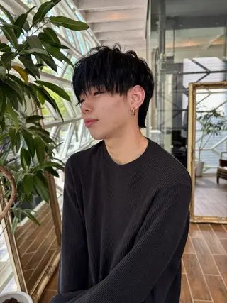 メンズ ハイトーン/デザイン カラー/るいのヘアスタイル