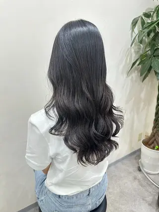 ロング コテ巻き/パーマ/艶 透明感/荻原凜太郎のヘアスタイル