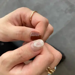 ネイル 𓂃toi. 儚げnuanceのネイルデザイン