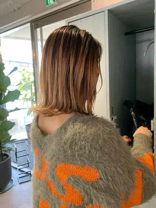 ミディアム 【髪質改善🌿】木本 志歩のヘアスタイル