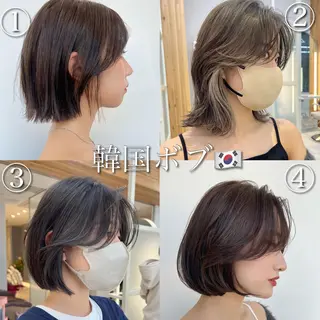 ショート カラー レイヤー専門家 ダブルカラー修のヘアスタイル