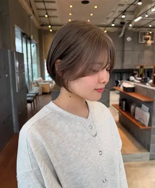 ショート 透けるカラー 🫧‪かふうのヘアスタイル