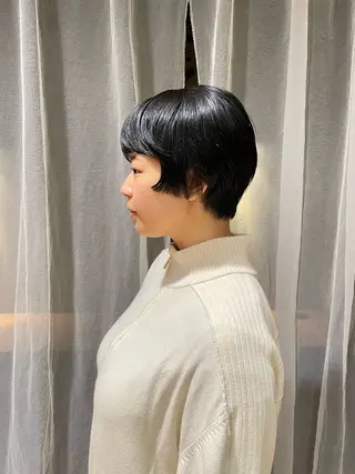 ショート カラー ボブ/ショート 吉田竣のヘアスタイル